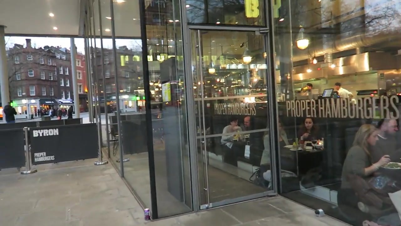 Byron at Central St Giles on the evening of the B-Rex visit.