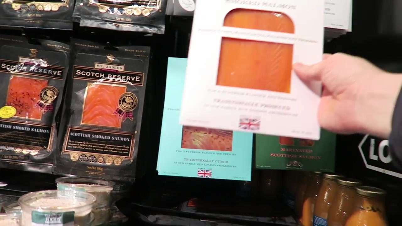H. Forman and Son smoked salmon packet at Whole Foods