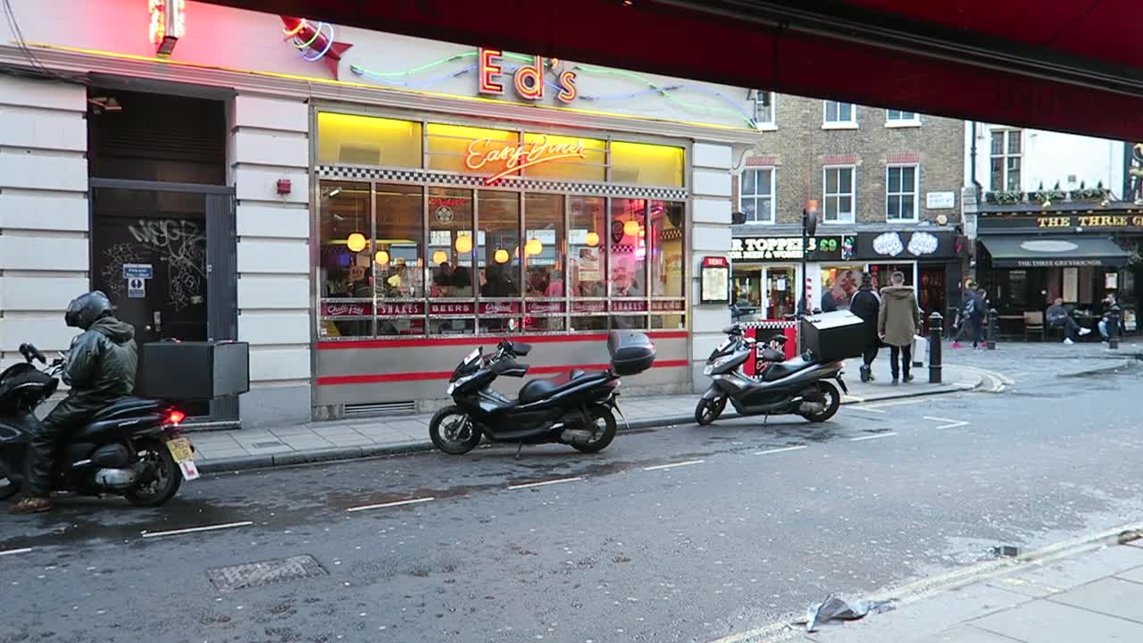 Old Compton Street from my window seat