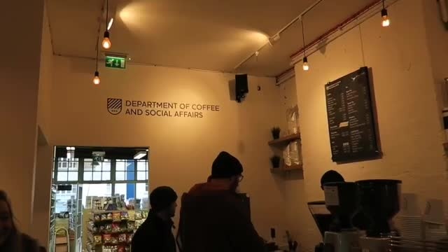 Inside the Department of Coffee and Social Affairs at Spitalfields in 2016