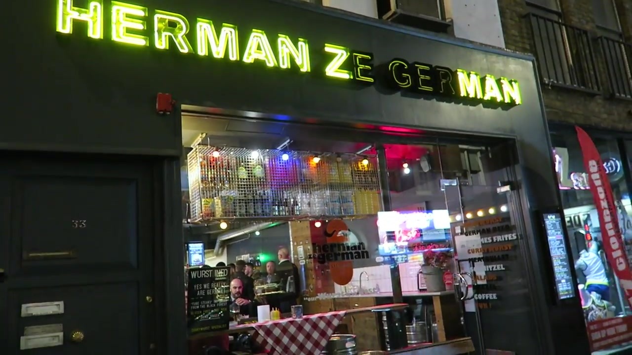 Herman Ze German Soho on Old Compton Street during my 2016 visit.